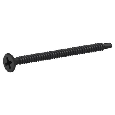 Diall - Vis autoperceuses pour plaque de plâtre, noir mat, 3,5x55 mm - 1000 pièces