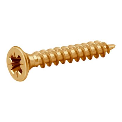 Diall - Vis à bois pozidriv tête fraisée zinguée jaune 2.5x16 mm - 100 pièces