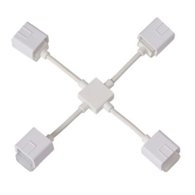 Connecteur en croix pour ruban lumineux Colours Hailey 12,5cm IP65