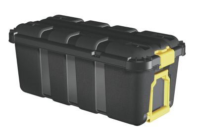 Malle de rangement 68L Skyda Form noir et jaune avec couvercles