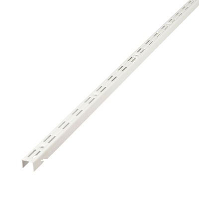 Crémaillère double perforation Poppit fixation facile 50 cm blanc Form