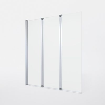 Pare-baignoire 3 panneaux en verre finition polie GoodHome