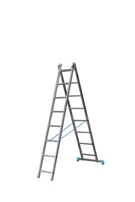 Échelle multiposition 2 x 8 marches - 4,1 m