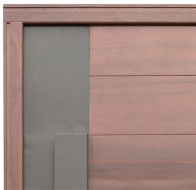 Porte d'entrée bois Kilimanjaro 90 x h.215 cm poussant droit