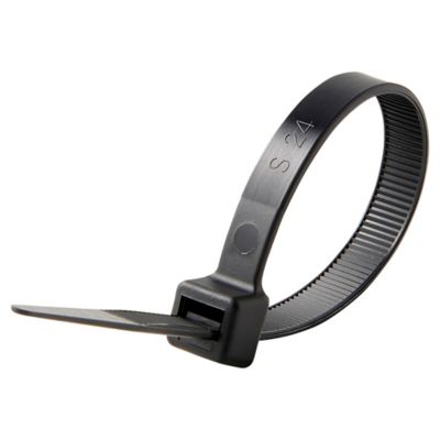 25 colliers de serrage en nylon Diall 9 x 200 mm noir