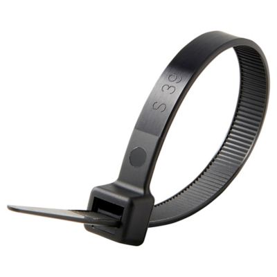 100 colliers de serrage en nylon Diall 9 x 200 mm noir