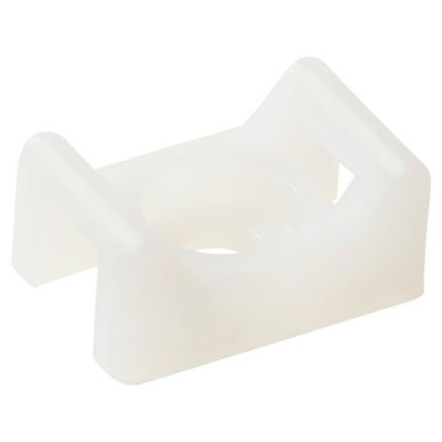 25 mini embase à visser Diall pour cavaliers de serrage de 4,8 mm transparent