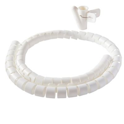Diall - Gaine range-câbles en spirale Diall blanc ø25 mm x 1,1m