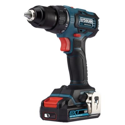 Perceuse visseuse sans fil Erbauer 18V EDD18-Li-2 4Ah