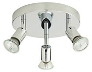 Plafonnier 3 spots Aphroditus métal chrome brossé GU10 3x50 W Plafonnier 3 spots Aphroditus métal chrome brossé GU10 3x50 W