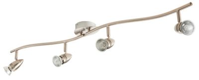 Réglette 4 spots Aspis métal chrome GU10 4x50 W