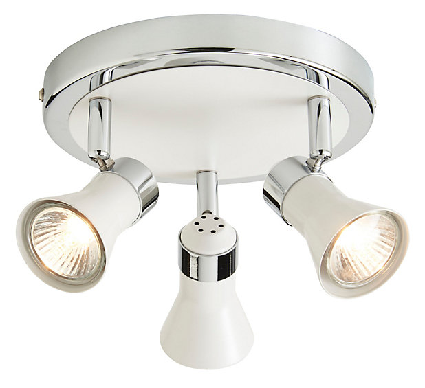 Plafonnier 3 spots Aphroditus métal chrome brossé GU10 3x50 W Plafonnier 3 spots Aphroditus métal chrome brossé GU10 3x50 W