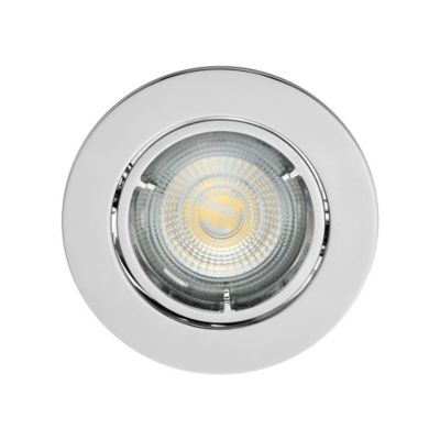 3 spots à encastrer Colours Caius IP20 chrome Ø8,5 cm