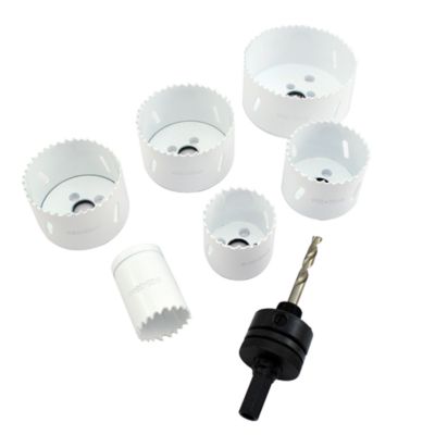 Trépans bi métal plombier universel ø35 45 55 65 68 et 85 mm 6 pièces