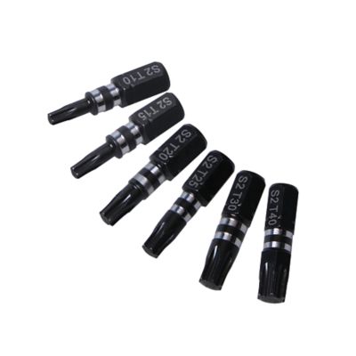 Embout de vissage torsion impact TX10/15/20/25/30/40 25 mm Erbauer - 6 pièces