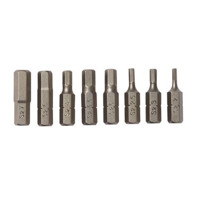 Embout de vissage hex 25 mm Universel - 8 pièces