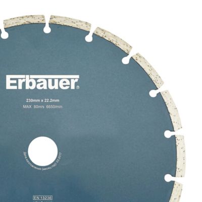 Disque diamant discontinu Erbauer 230x22 2 mm