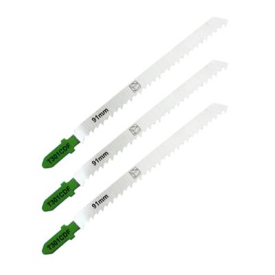 3 lames de scie sauteuse T droite propre Bois dur L. 116 mm