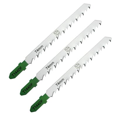 3 lames de scie sauteuse T droite grossière Bois dur