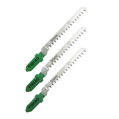 3 lames de scie sauteuse T courbe propre Bois fin et moyen