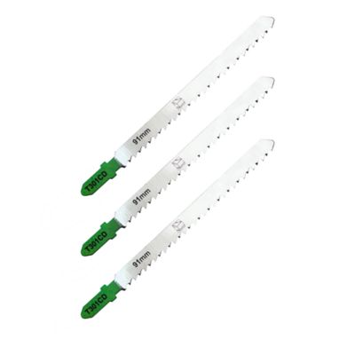 3 lames de scie sauteuse T droite propre Bois épais
