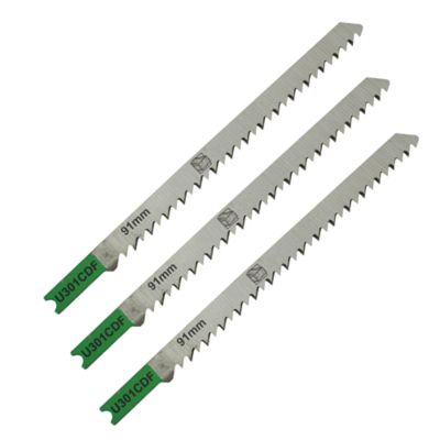 3 lames de scie sauteuse U droite propre Bois dur L. 110 mm