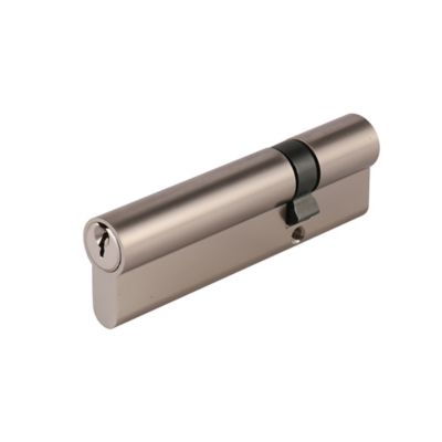 Cylindre laiton nickel satiné Smith & Locke 30 x 70 mm