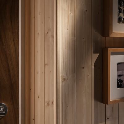 Baguette d'angle chêne arrondis 16 x 16 mm L.2,4 m