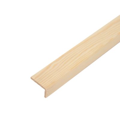 Baguette d'angle arrondie pin 20 x 34 mm L.2,4 m