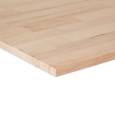 Tablette hêtre lamellé collé 50 x 80 cm, ép.1,8 cm