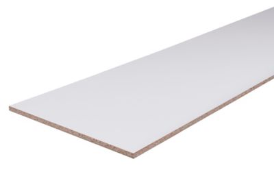 Panneau mélaminé sans bord Blanc - 250 x 125 cm, ép.15 mm (vendu au panneau)