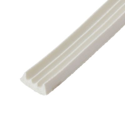 Joint caoutchouc adhésif profil K Diall blanc L.24 m