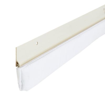 Bas de porte sol irrégulier Diall blanc L.93 cm