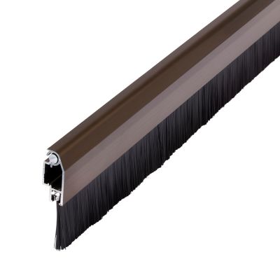 Bas de porte sol alu pivotant Diall effet bronze L.100 cm