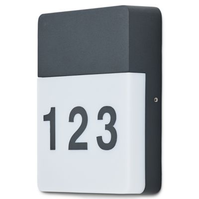 Applique murale extérieure LED Blooma Kipnuk numéro anthracite IP44