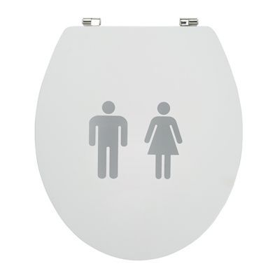 Abattant WC décor homme/femme COOKE & LEWIS Nosara
