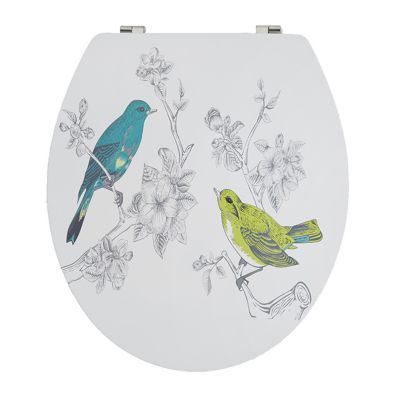 Abattant WC décor oiseaux COOKE & LEWIS Nosara