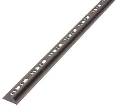 Diall - Profilé de carrelage intérieur Diall rond aluminium champagne brossé texturé L.2,5m x l.2,6cm x ep.9mm