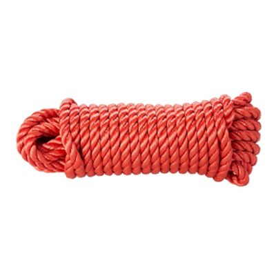 Corde torsadée en polypropylène rouge DIALL ø14 mm, 15 m