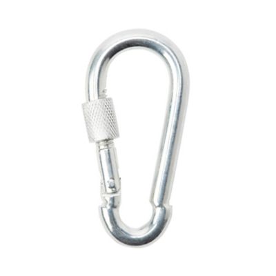 Porte-mousqueton type pompier DIALL à vis 8 cm