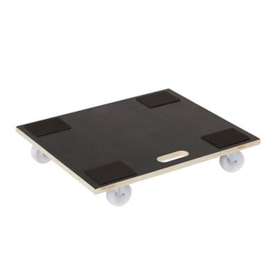 Diall - Plateau roulant rectangulaire Diall TR08 peuplier charge max 400 kg noir