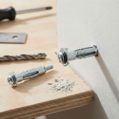 25 chevilles Diall murs creux PZ M4x32mm