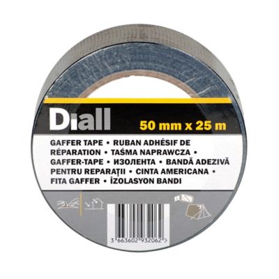 Toile de réparation noire, 50 mm x 25 m