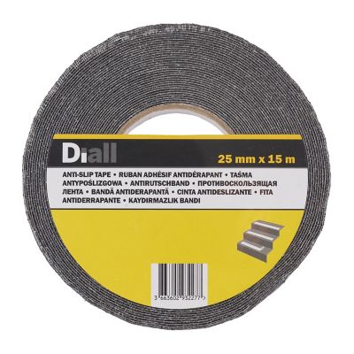 Adhésif antidérapant Diall noir, 15 m x 25 mm