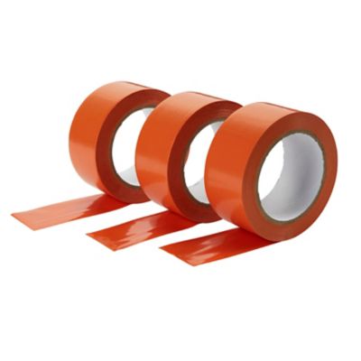 Bande de réparation PVC orange, 50 mm x 33 m - 3 pièces