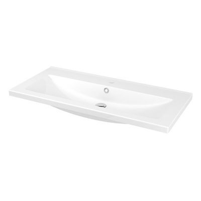 Plan vasque blanc COOKE & LEWIS Nira 100 cm