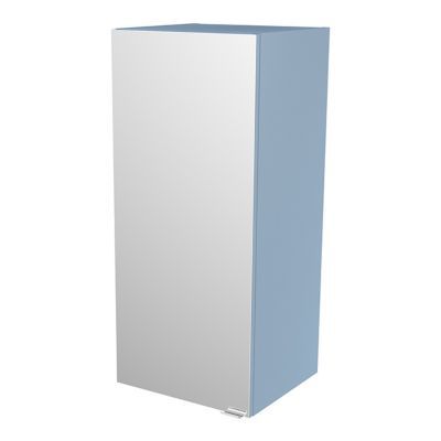 Armoire salle de bains bleu miroir Imandra 40 x 90 x 36 cm