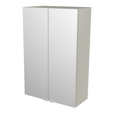 Armoire salle de bains taupe miroir Imandra 60 x 90 x 36 cm