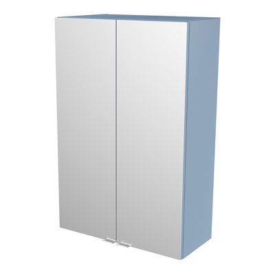 Armoire salle de bains bleu miroir Imandra 60 x 90 x 36 cm