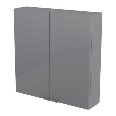 Armoire salle de bains gris Imandra 60 x 60 x 15 cm